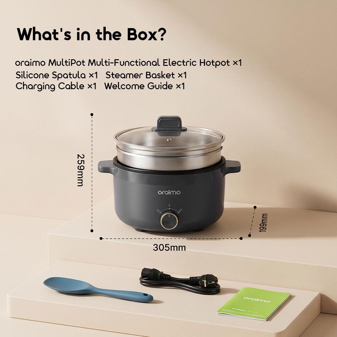 oraimo multipot multi functional electric hotpot africa OEH 261A 08 what in the box