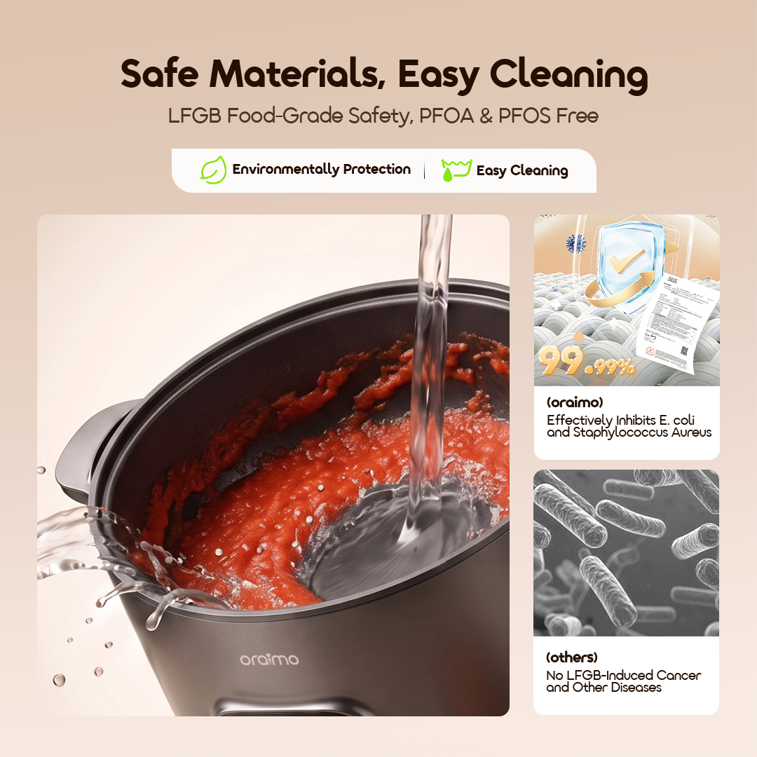 oraimo MultiPot S1 Lite 6L Energy Efficiency Electric Cooking Pot with Steamer