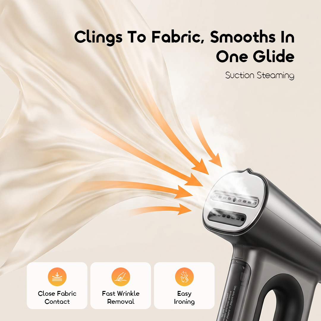 oraimo handheld iron africa OHI-801A 02 clings to fabric smooths in one glide