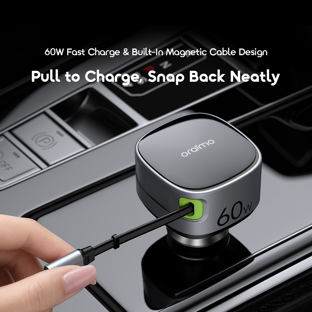 oraimo PowerDrive 60W Fast Charge Car Charger