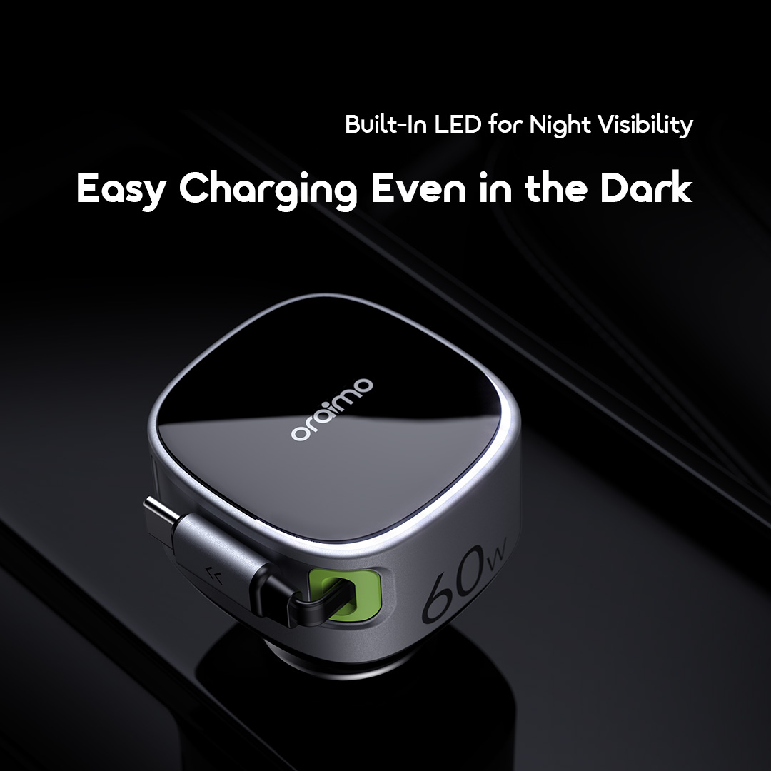 oraimo PowerDrive 60W Fast Charge Car Charger