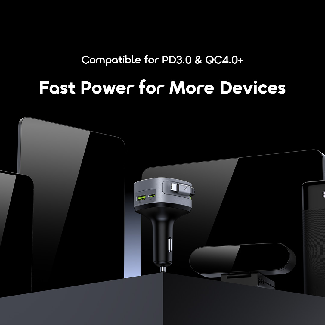 oraimo PowerDrive 60W Fast Charge Car Charger