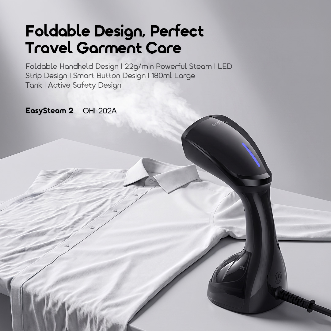 oraimo easysteam 2 handheld iron africa OHI-202A 01 foldable design perfect travel garment care