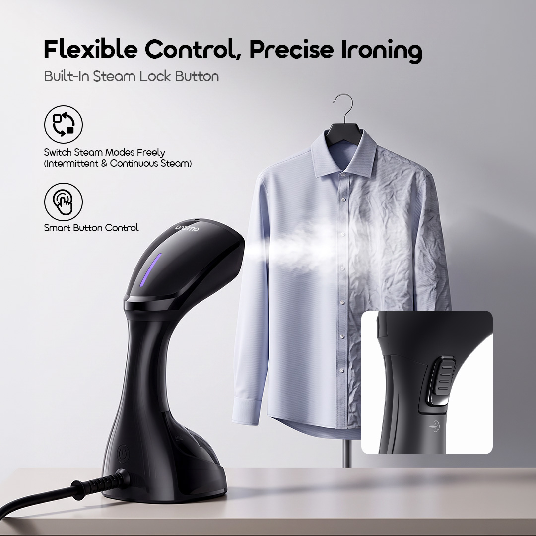 oraimo easysteam 2 handheld iron africa OHI-202A 05 flexible control precise ironing
