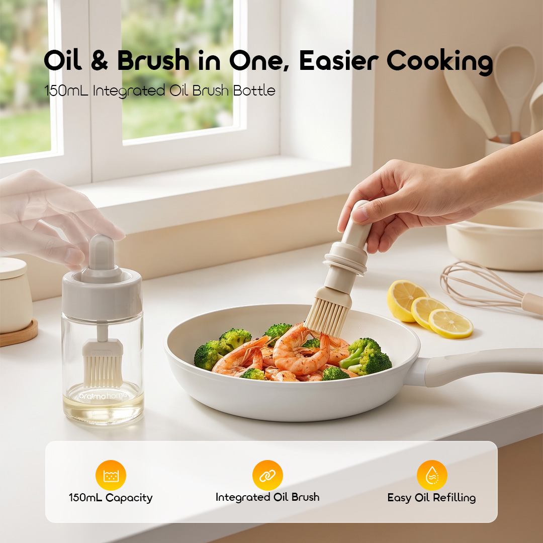 oraimo SpiceKit Smooth Versatile Seasoning & Oil Bottle Set (3pcs)