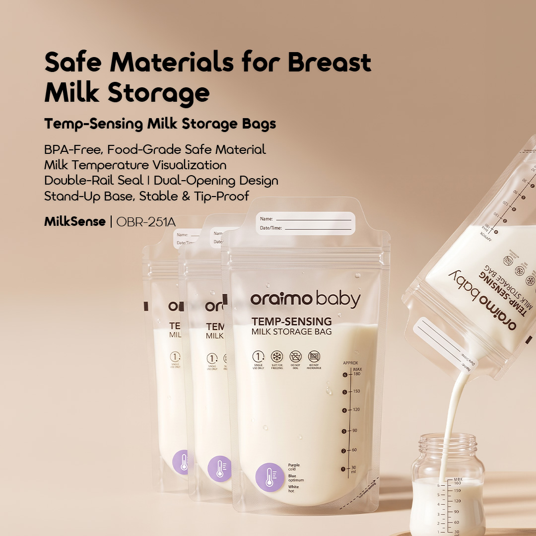 oraimo MilkSense Smart Safe Temp-Sensing Milk Storage Bags(30pcs)