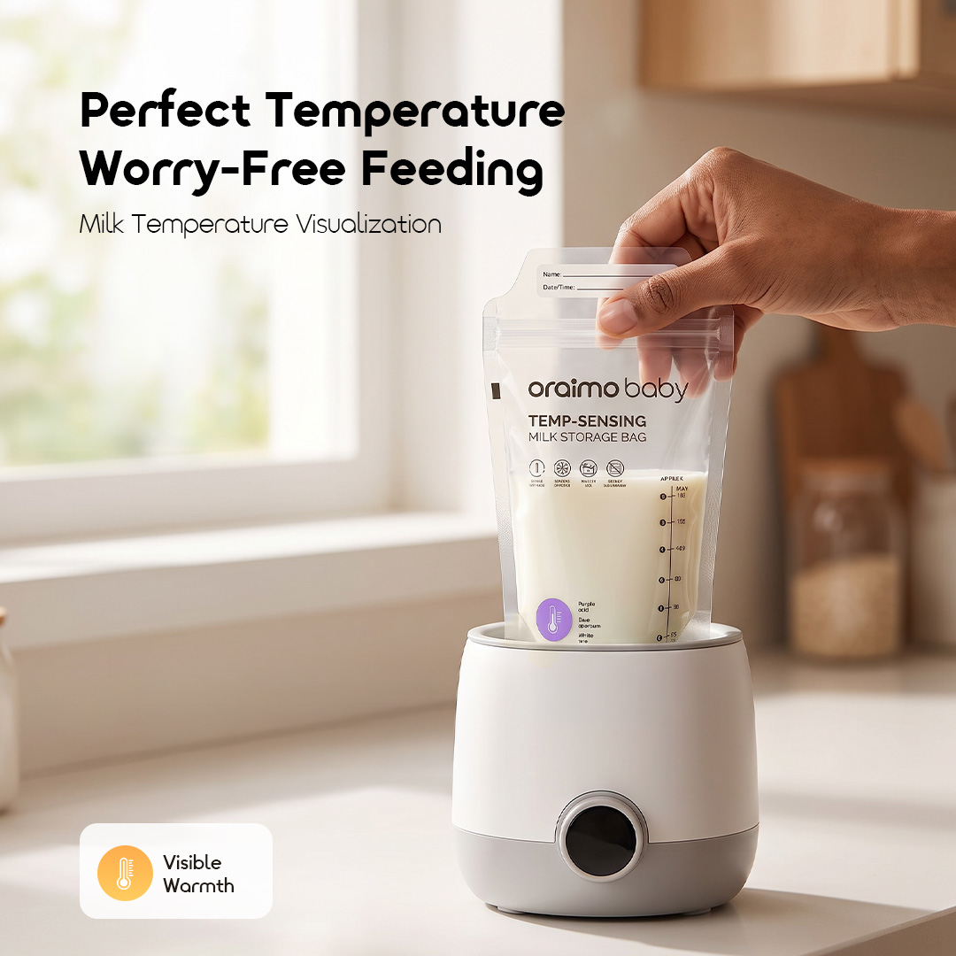oraimo MilkSense Smart Safe Temp-Sensing Milk Storage Bags(30pcs)