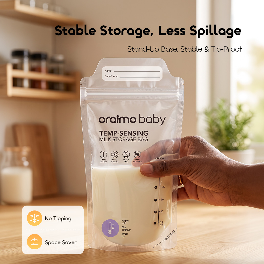 oraimo MilkSense Smart Safe Temp-Sensing Milk Storage Bags(30pcs)