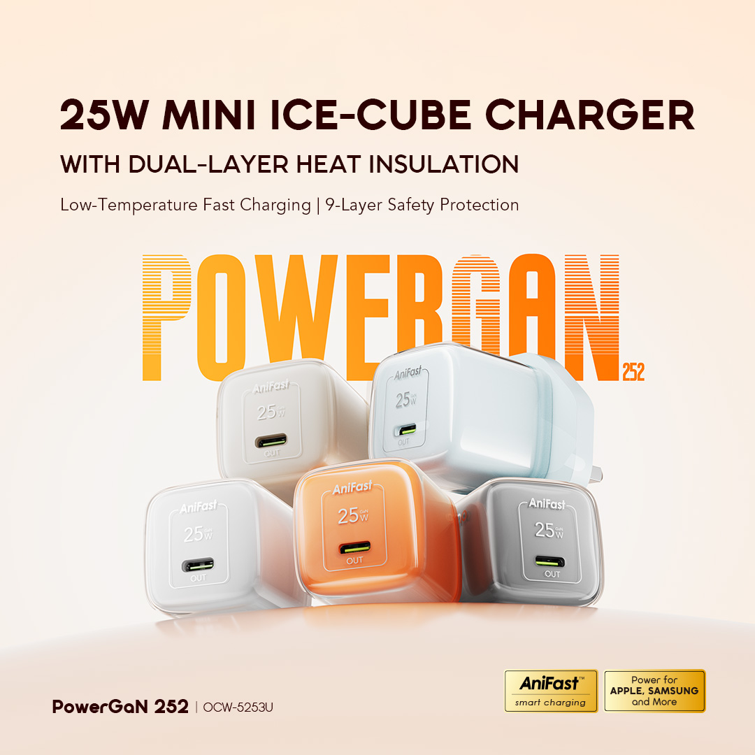 oraimo PowerGaN 252 25W Mini Compact Fast Charger Kit