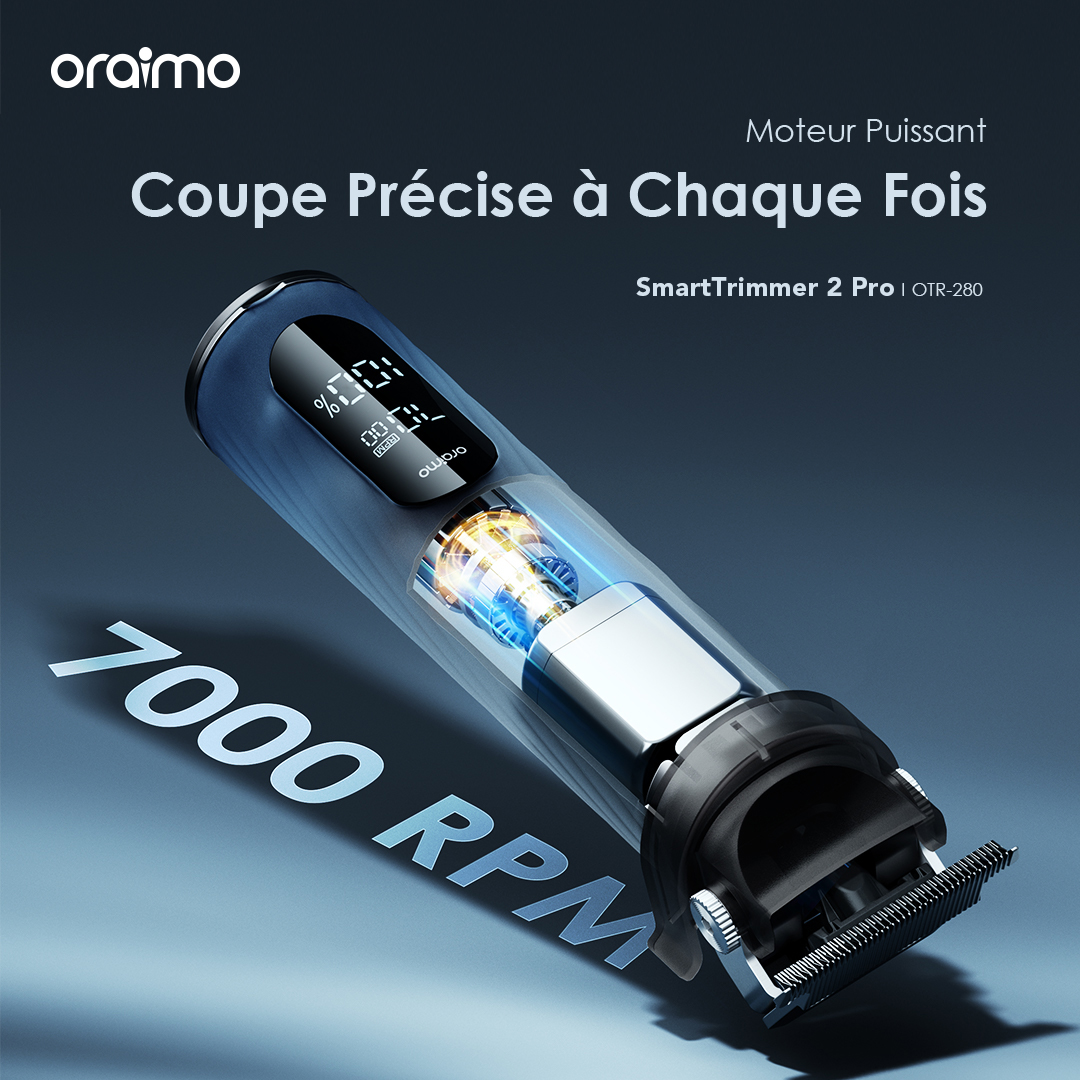 oraimo SmartTrimmer 2 Pro Tondeuse puissante de 7000 PRM