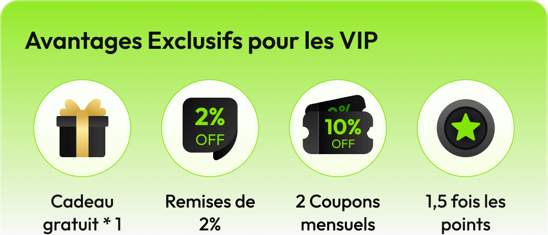 VIP Exclusive Benefits