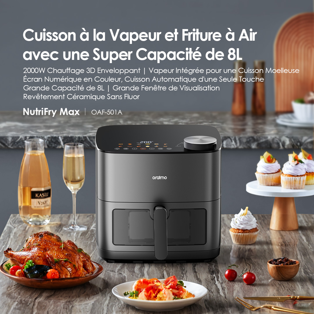 Oraimo Large Capacity Air Fryer NutriFry Max OAF-501A 1 Steam Air Frying
