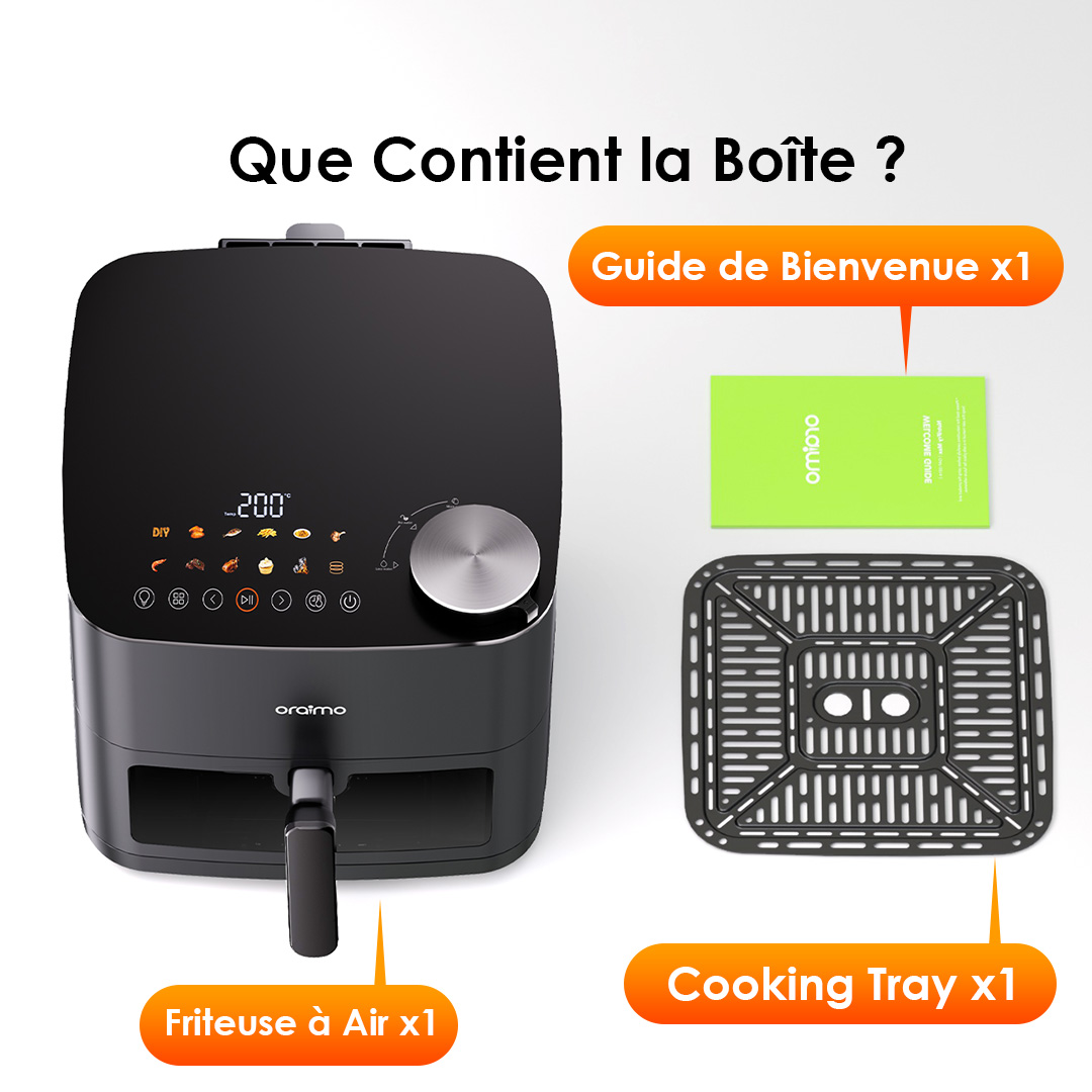 Oraimo Large Capacity Air Fryer NutriFry Max OAF-501A 10 Include