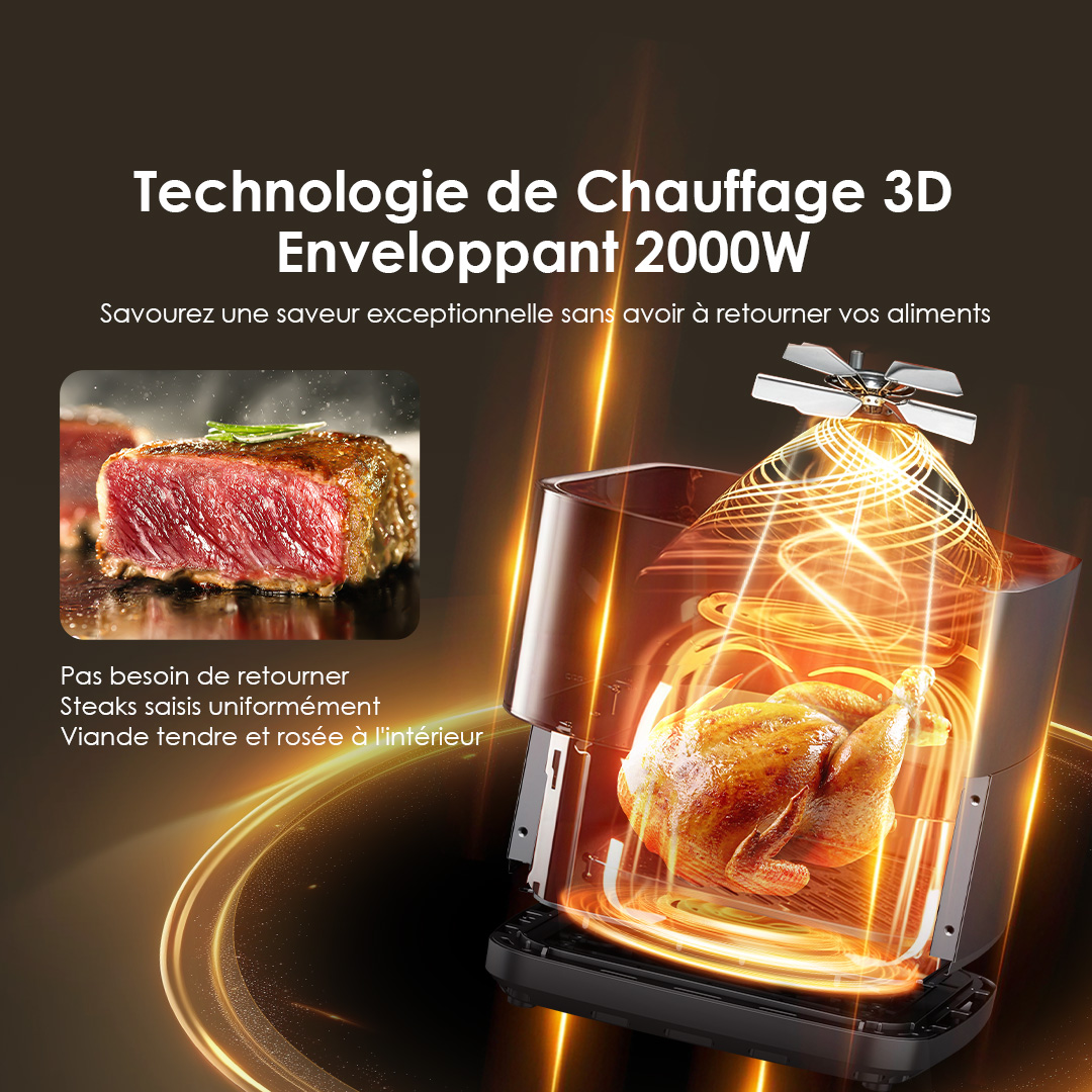 Oraimo Large Capacity Air Fryer NutriFry Max OAF-501A 2 2000W