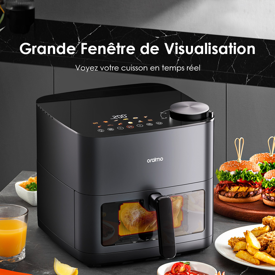 Oraimo Large Capacity Air Fryer NutriFry Max OAF-501A 6 Viewing Window