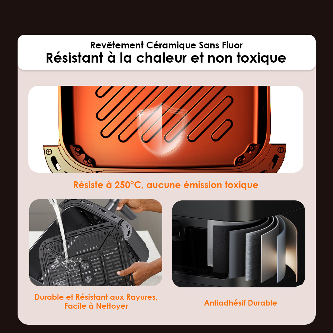 Oraimo Large Capacity Air Fryer NutriFry Max OAF-501A 7 Ceramic Coating