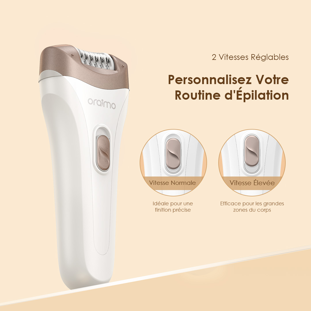oraimo SilkSmooth OBE-210N women epilator 2 Speed Settings oraimo SilkSmooth OBE-210N women epilator 2 Speed Settings