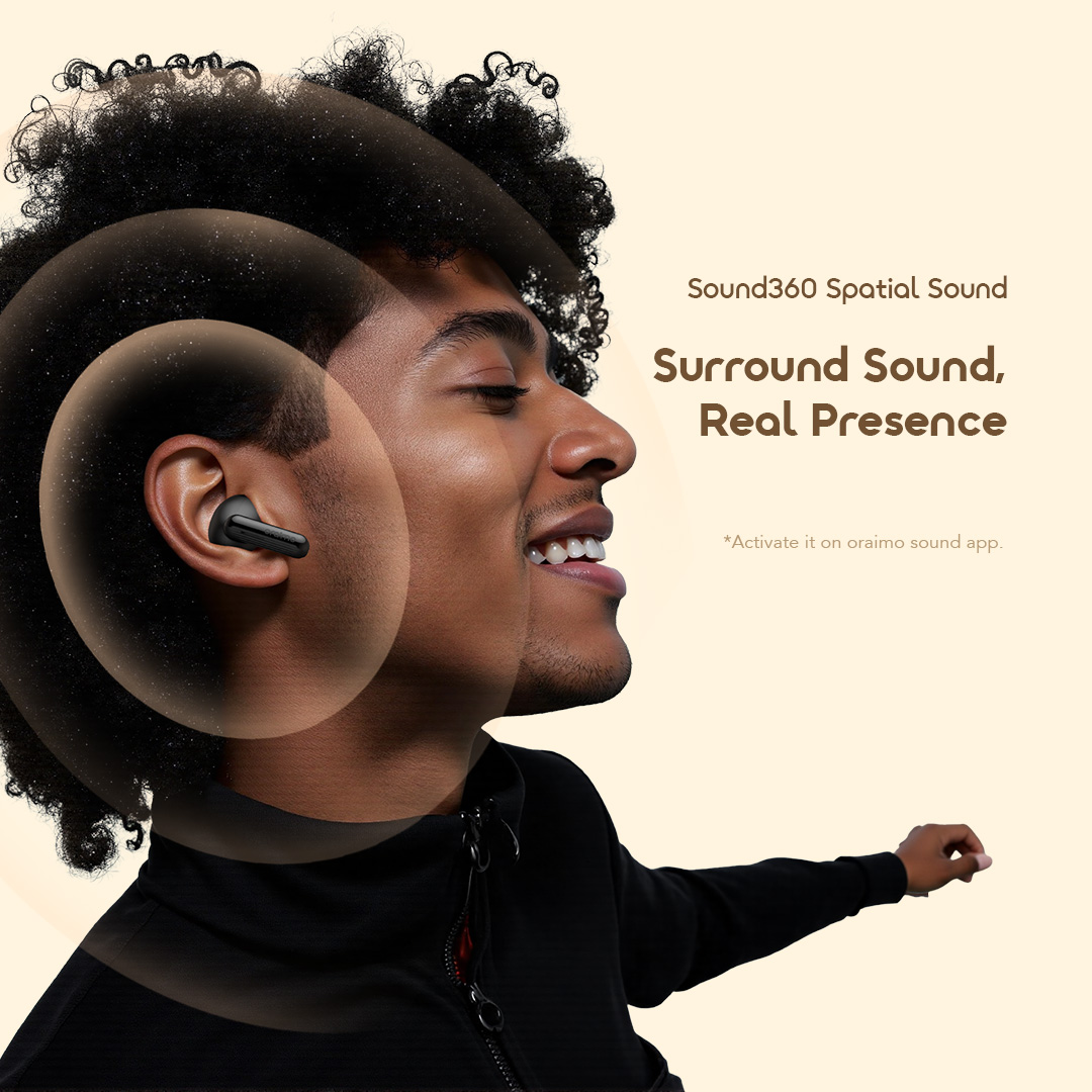 Oraimo True Wireless Earbuds SpaceBuds Air OTW 324S 5 Surround Sound Oraimo True Wireless Earbuds SpaceBuds Air OTW 324S 5 Surround Sound
