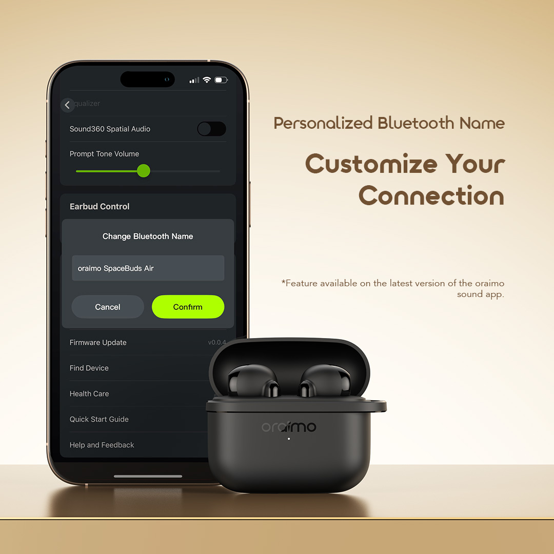 Oraimo True Wireless Earbuds SpaceBuds Air OTW 324S 8 AI APP Personalized Oraimo True Wireless Earbuds SpaceBuds Air OTW 324S 8 AI APP Personalized