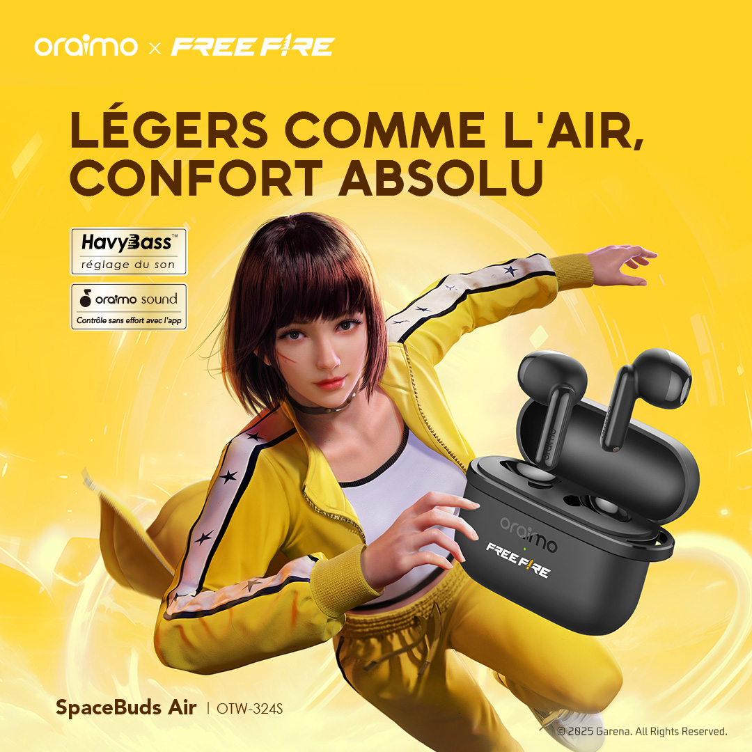 Oraimo True Wireless Earbuds SpaceBuds Air OTW 324S FREEFIRE 1 Total