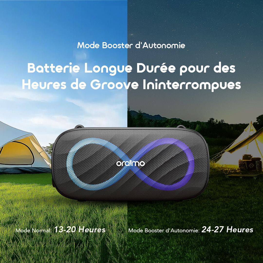 Oraimo Portable Wireless Speaker SpaceBox Pro OBS-682 8 Durable FR