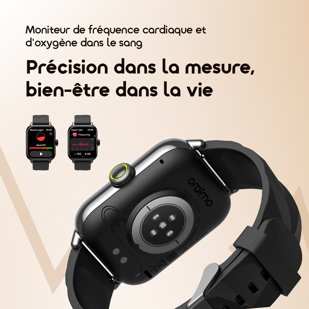 Oraimo Smart Watch Watch 6 Nano OSW-807N 6 Healthy Monitor Oraimo Smart Watch Watch 6 Nano OSW-807N 6 Healthy Monitor