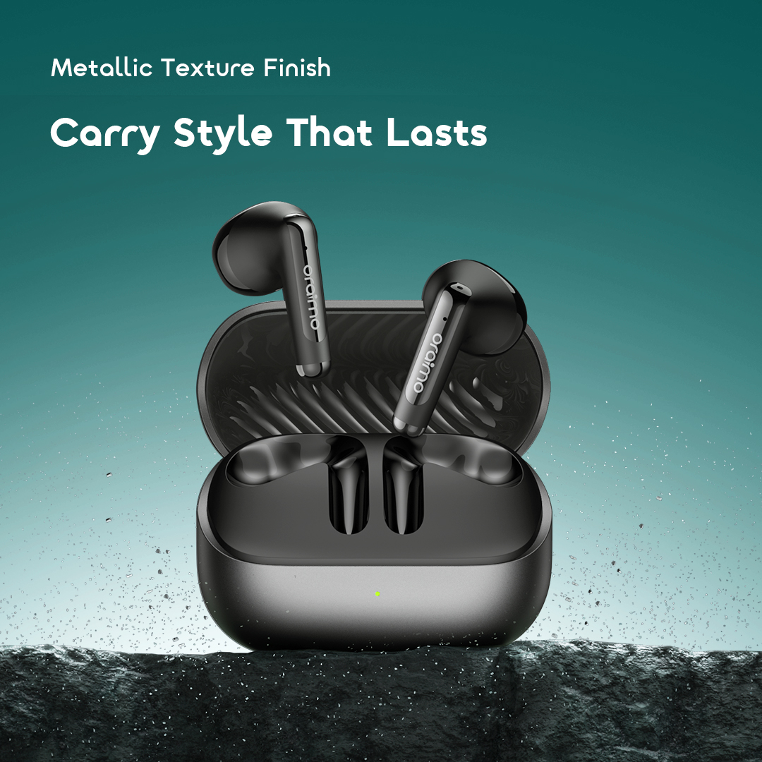 Oraimo True Wireless Earbuds SpaceBuds Air+ OTW-323SP 6 Metallic Texture