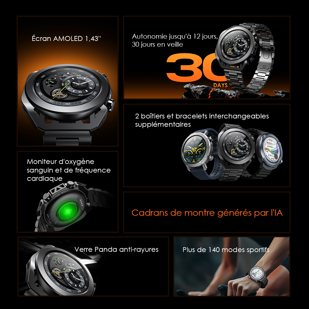 Oraimo Smart Watch Watch Pro X OSW-851H 2 Feature Oraimo Smart Watch Watch Pro X OSW-851H 2 Feature