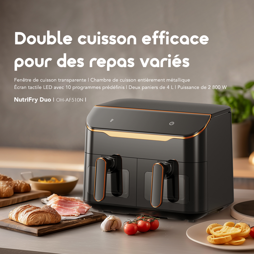 oraimo AirFryer NutriFry Duo OH-AF510N oraimo AirFryer NutriFry Duo OH-AF510N