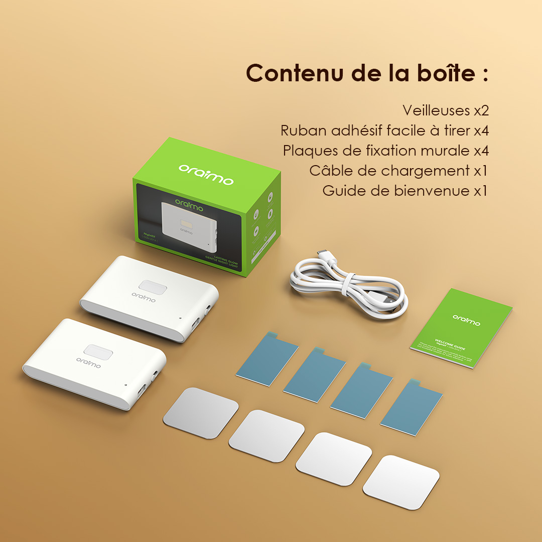 oraimo Sensor Night Light NightElfs OSN-201A  in the box