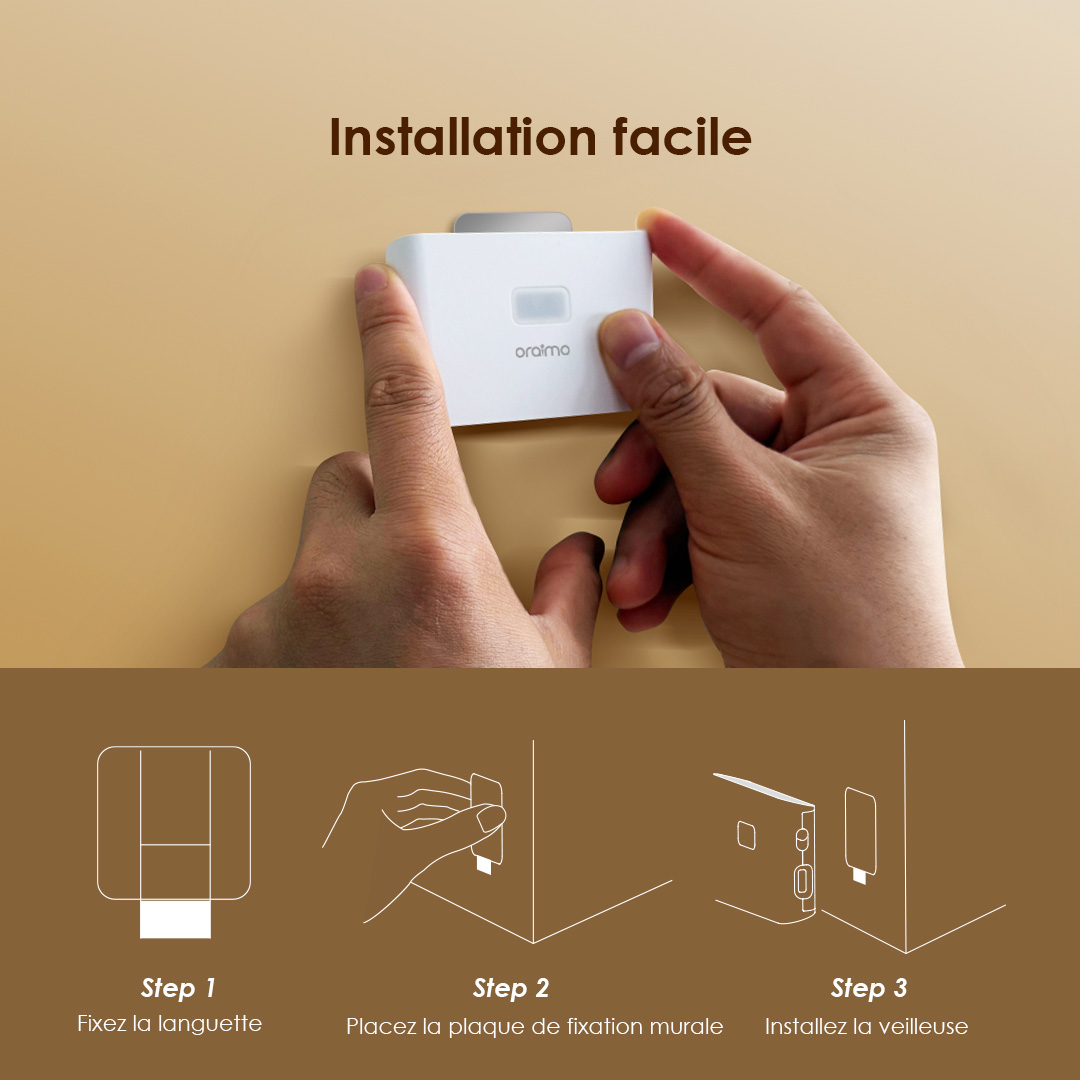 oraimo Sensor Night Light NightElfs OSN-201A  Seamless installation