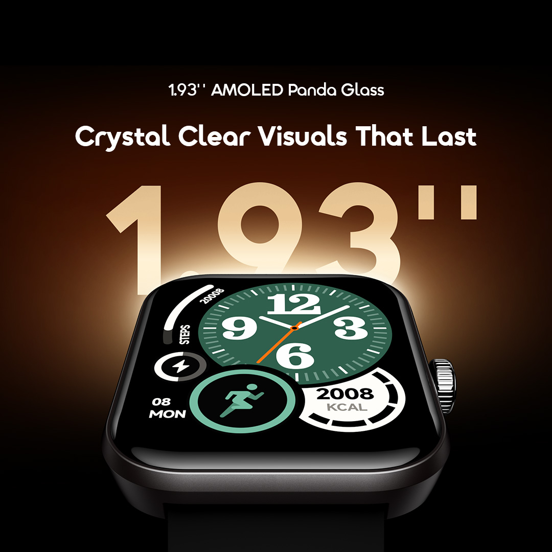 oraimo Smart Watch Watch Nova 2N OSW-815N 3 1.93'' AMOLED Panda Glass