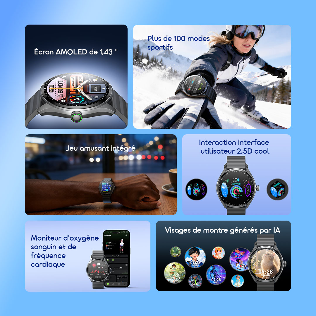 oraimo Montre Connectée Watch Nova 2R Lite OSW-824 2 Caractéristiques