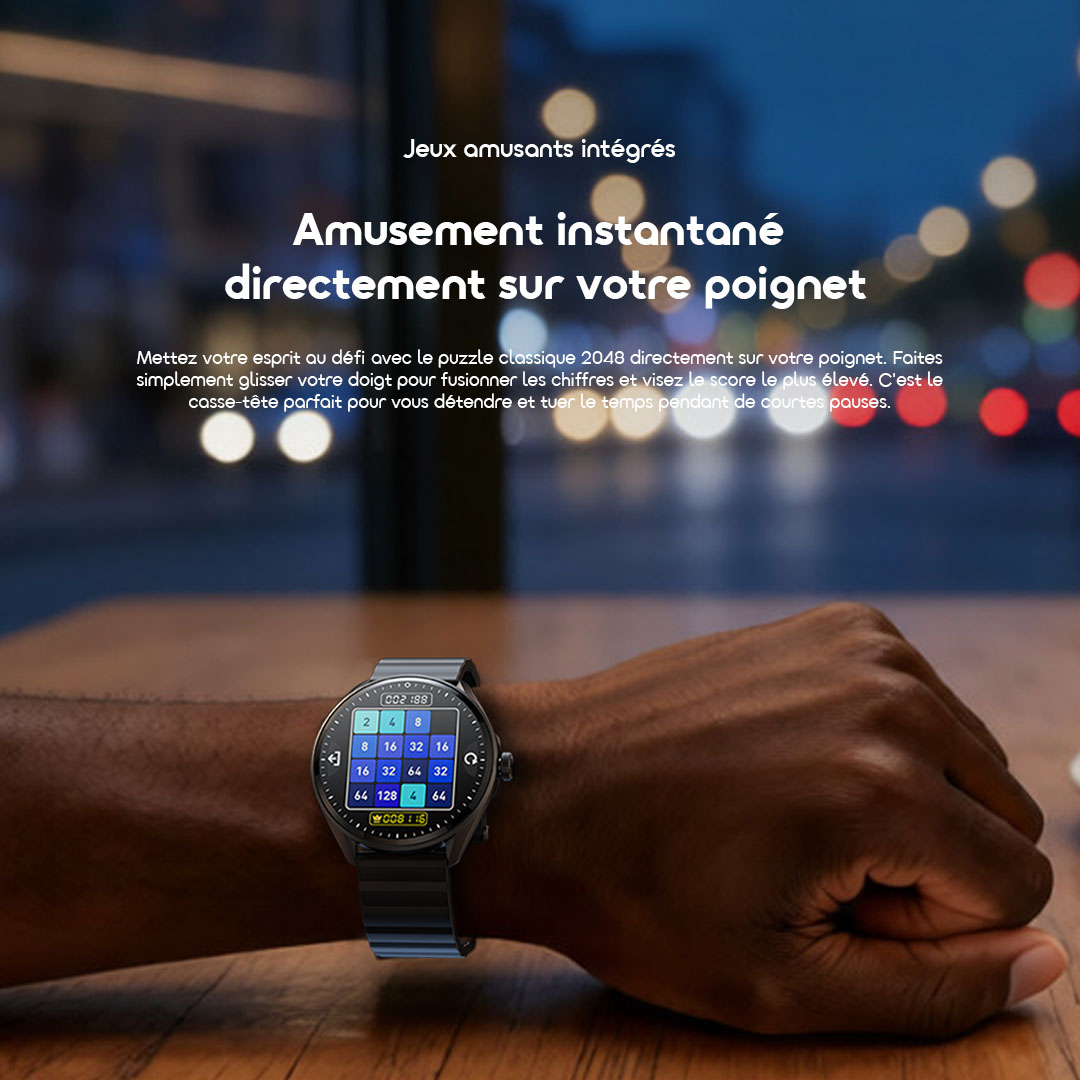 oraimo Montre Connectée Watch Nova 2R Lite OSW-824 8 Jeux Ludiques Intégrés