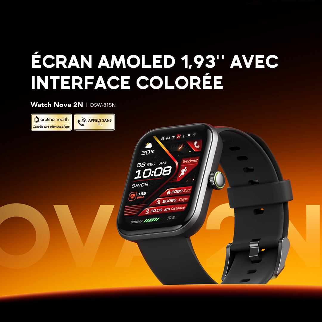 oraimo Montre Connectée Watch Nova 2N OSW-815N 1 Présentation