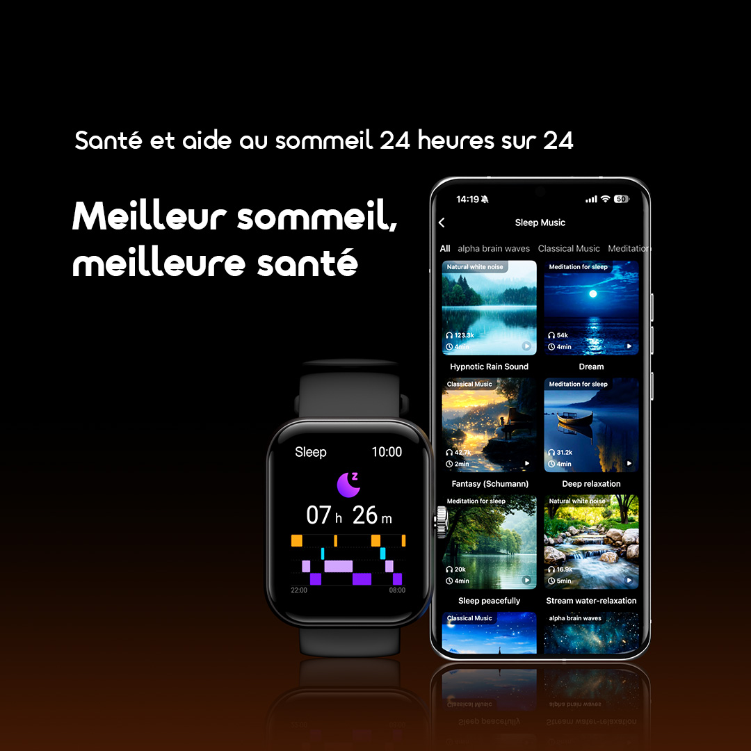 oraimo Montre Connectée Watch Nova 2N OSW-815N 6 Un Meilleur Sommeil, Une Meilleure Santé