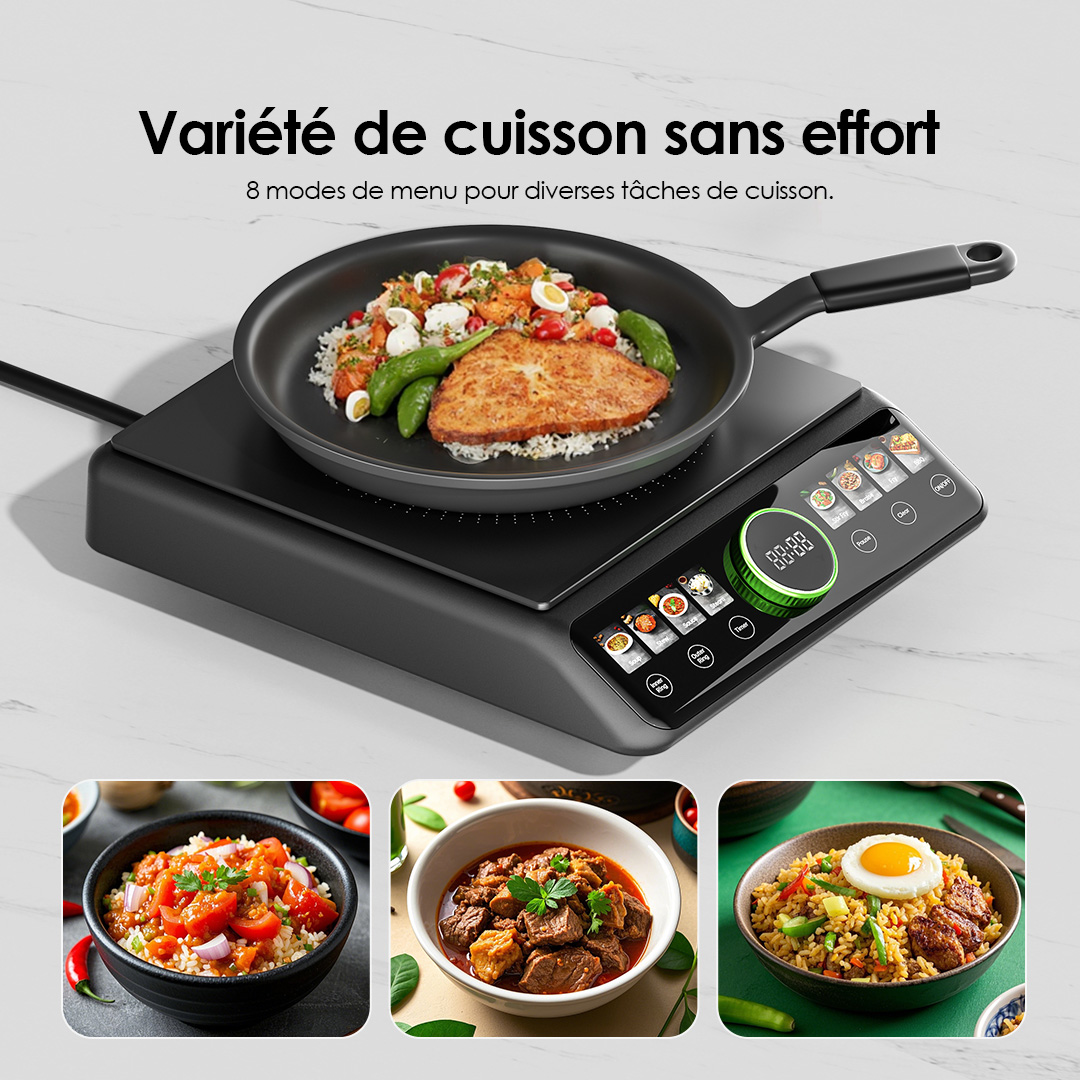 oraimo Flexi Cooker OCS 201A 9 Variété de cuisson sans effort