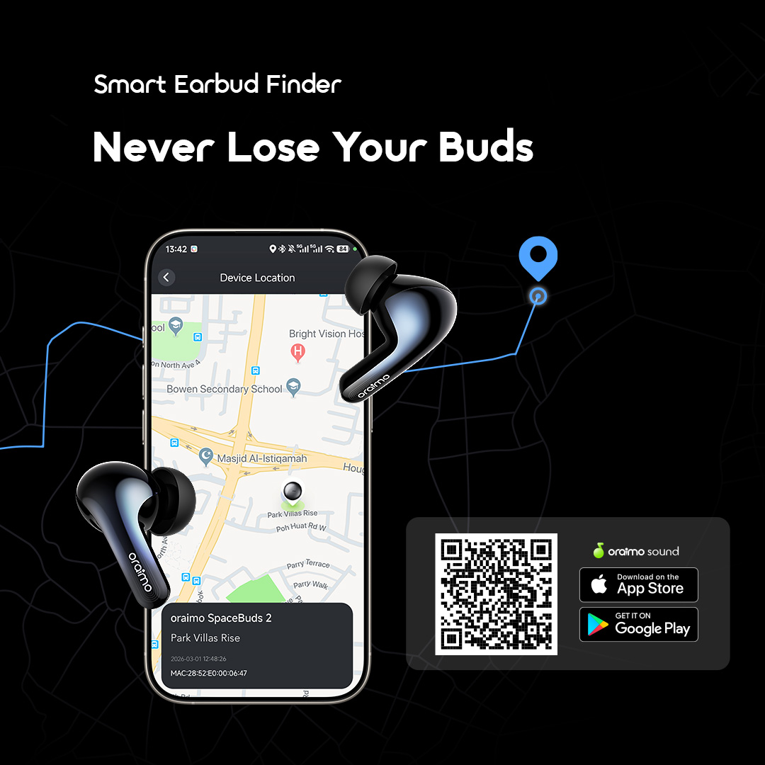 oraimo True Wireless Earbuds SpaceBuds2 OTW 631 12 Finder A