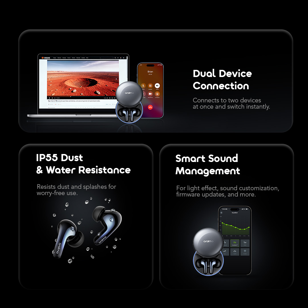 oraimo True Wireless Earbuds SpaceBuds2 OTW 631 14 IP A