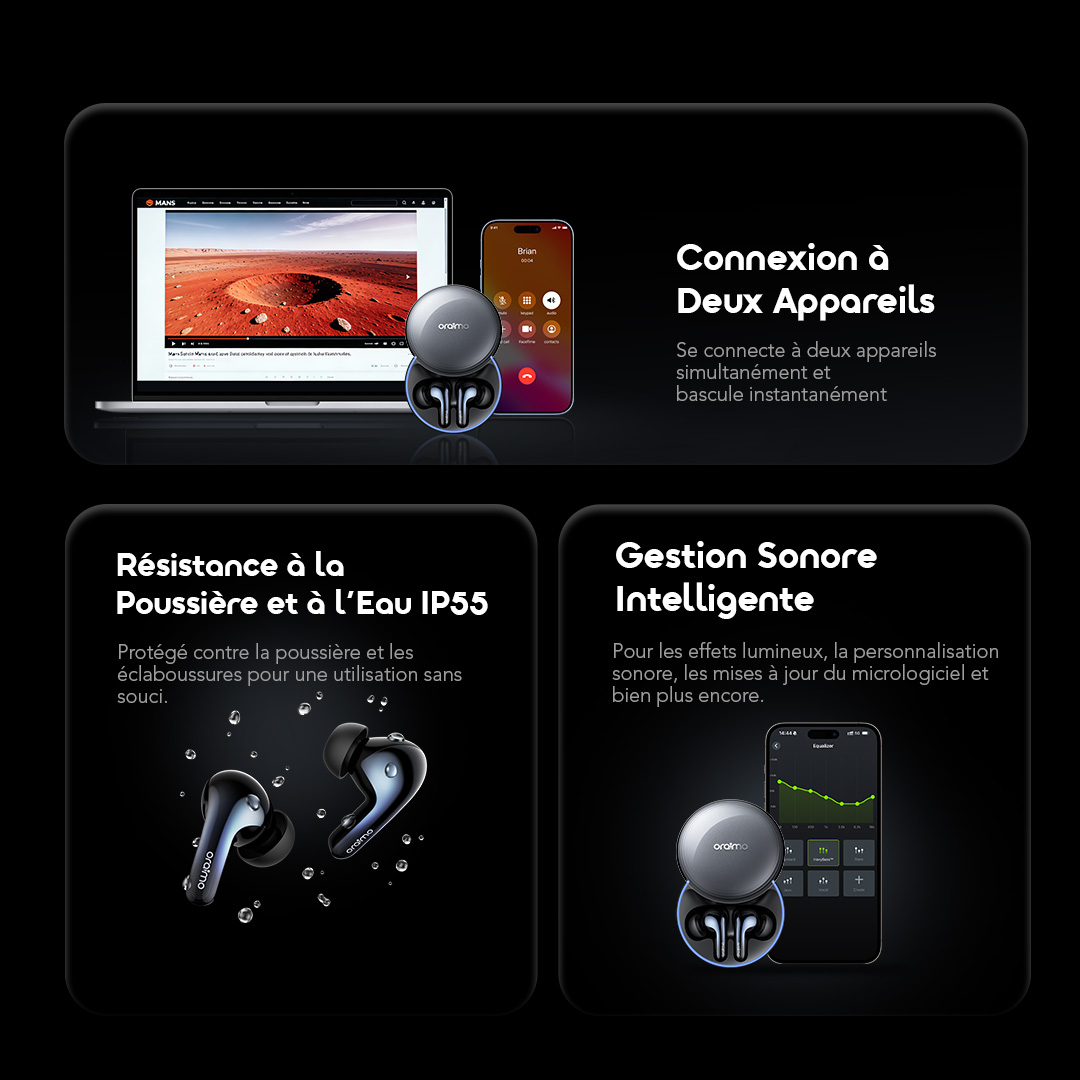 oraimo True Wireless Earbuds SpaceBuds2 OTW 631 14 IP FR