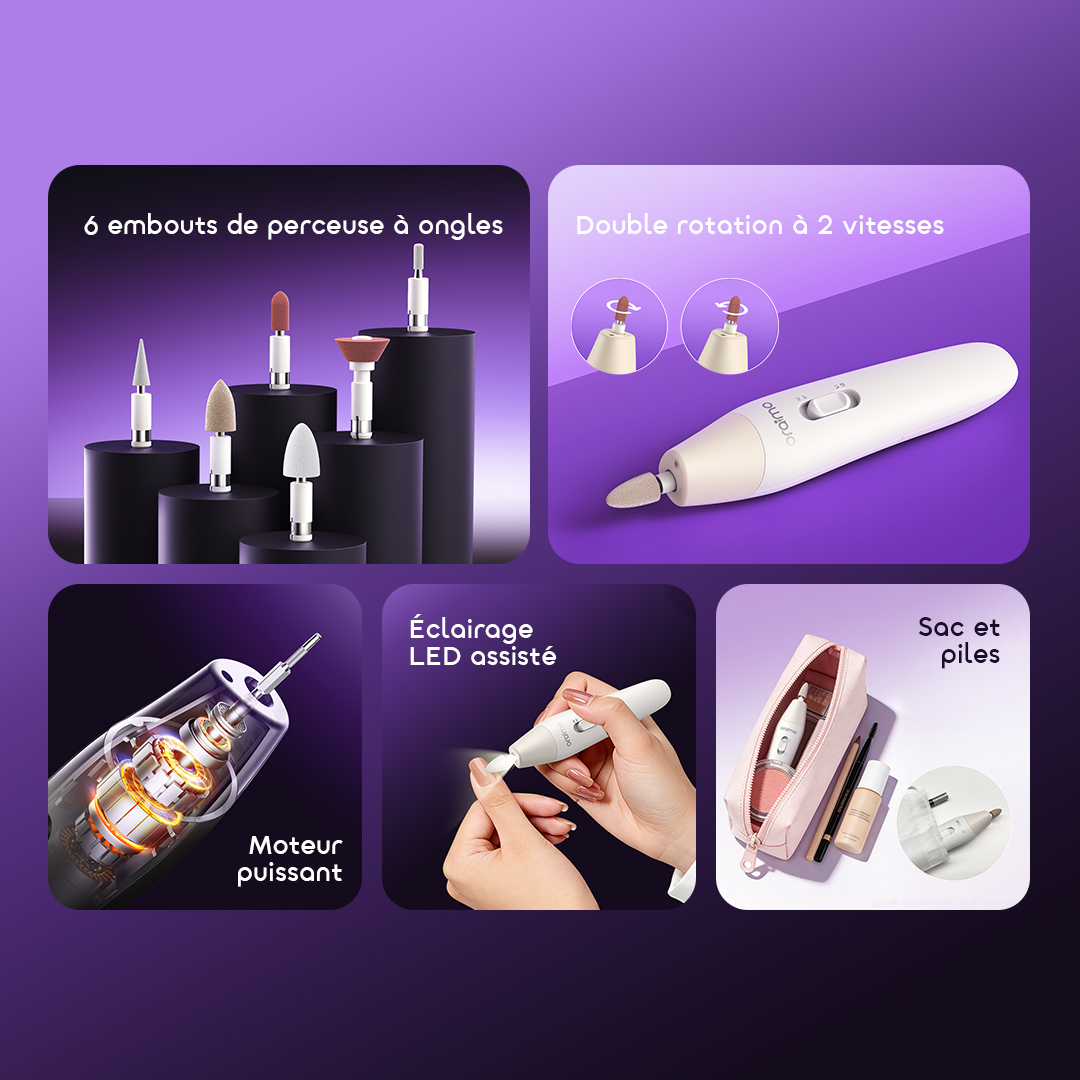 oraimo Manicure Set Tipsy OMS-210N 2 Features