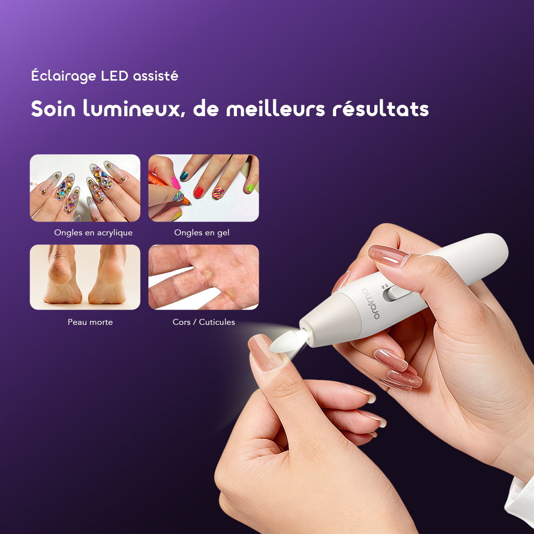 oraimo Manicure Set Tipsy OMS-210N 6 LED Light Assist 
