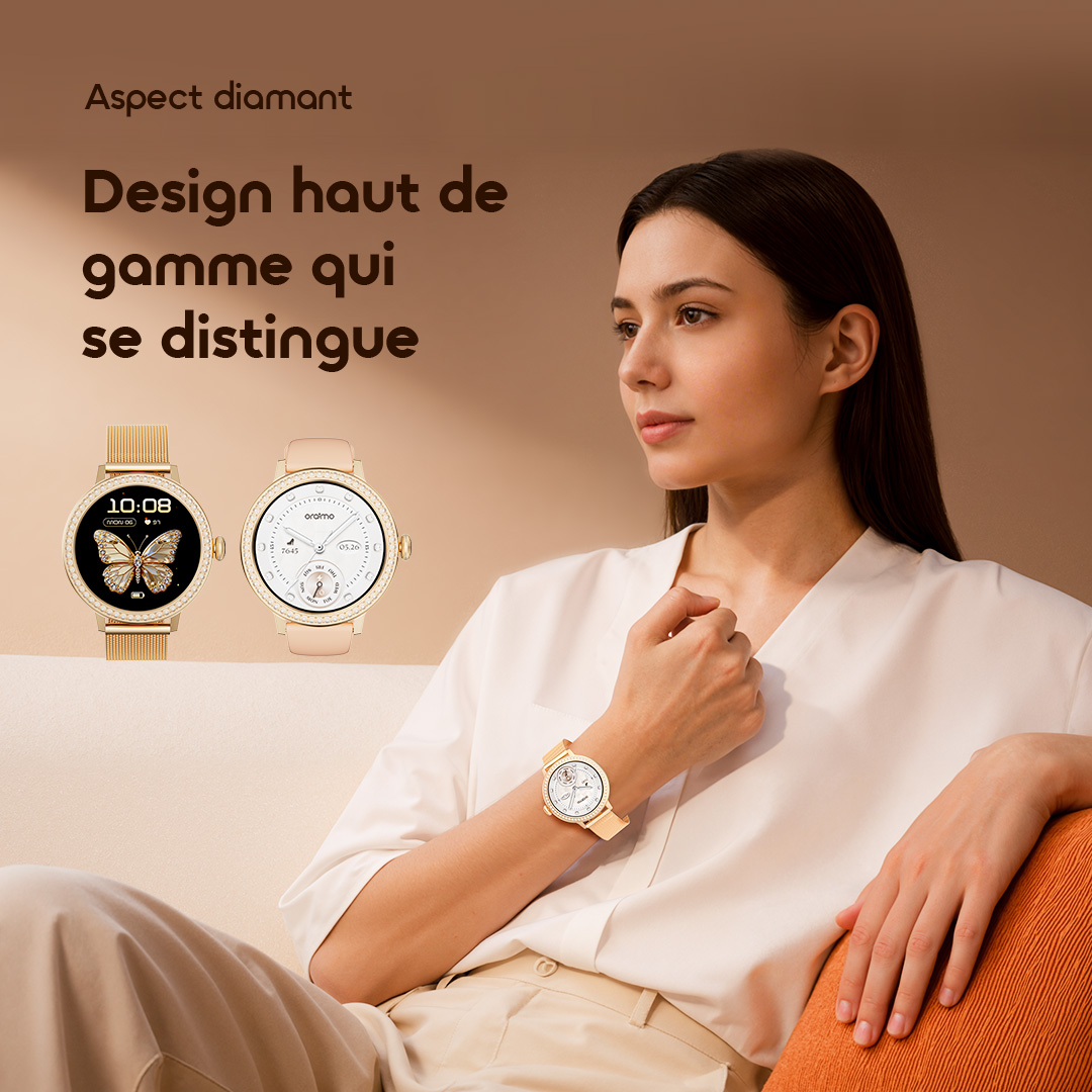 oraimo Smart Watch Watch Muse 2 OSW-833N 3 Diamond Appearance Premium Design that Stands Out