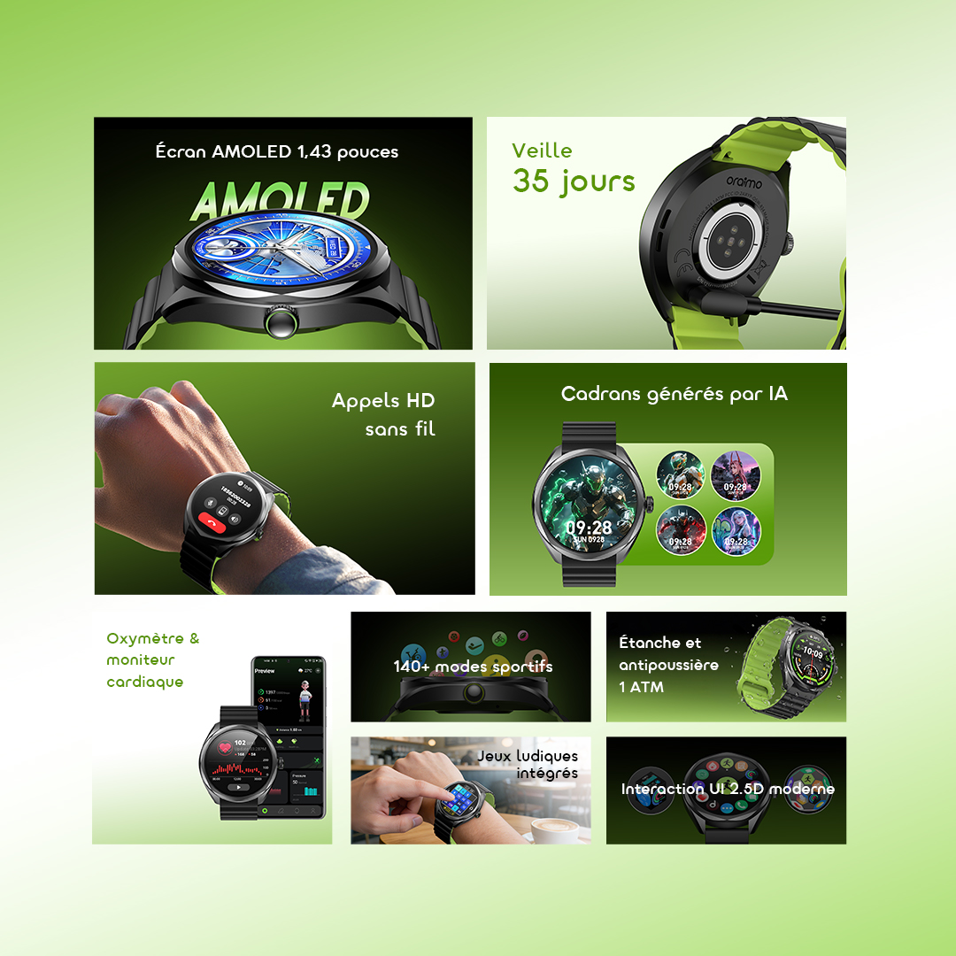 oraimo Smart Watch Watch Nova 2R OSW-834 02 features