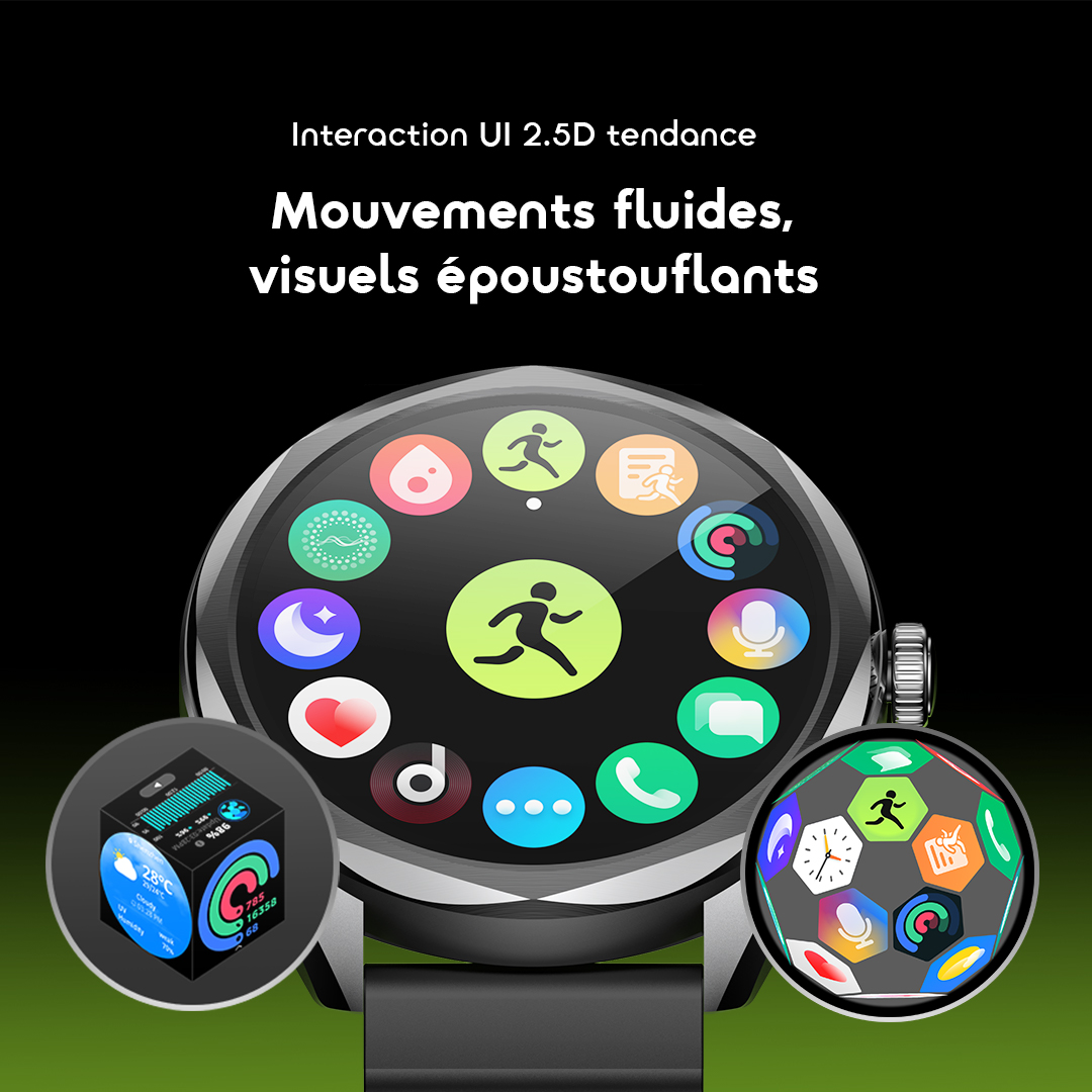 oraimo Smart Watch Watch Nova 2R OSW-834 10 Cool 2.5D UI Interaction