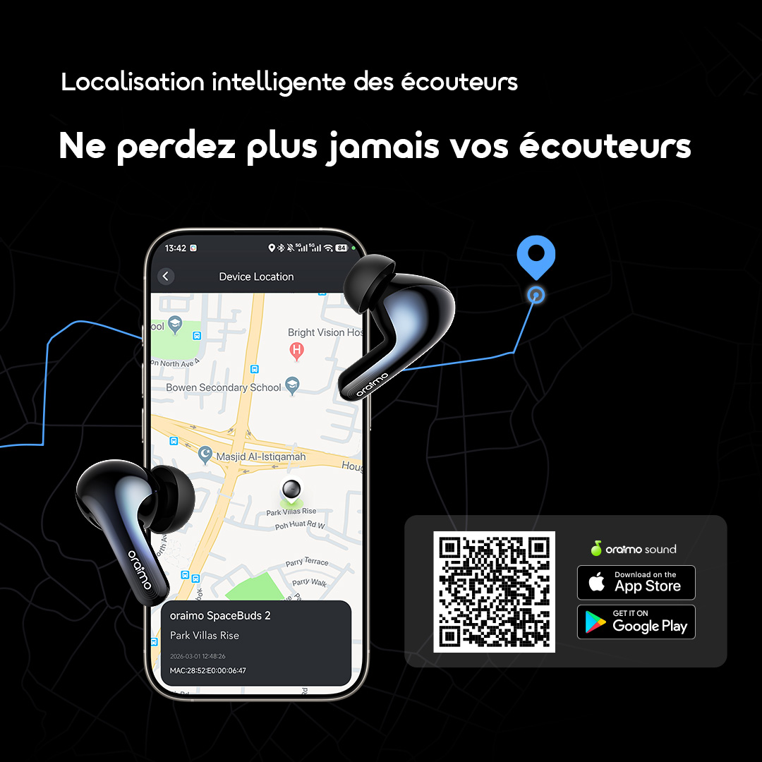 oraimo True Wireless Earbuds SpaceBuds2 OTW 631 13 Finder FR