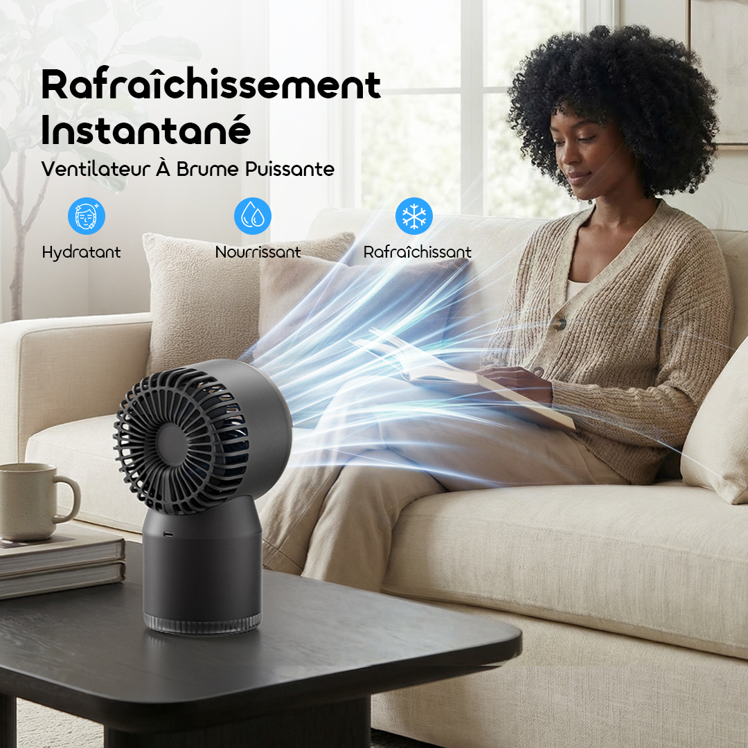 oraimo Desktop Fan Global ODF-502A 2 Feel Cooler Instantly Moisturizing Hydrating Refreshing oraimo Desktop Fan Global ODF-502A 2 Feel Cooler Instantly Moisturizing Hydrating Refreshing