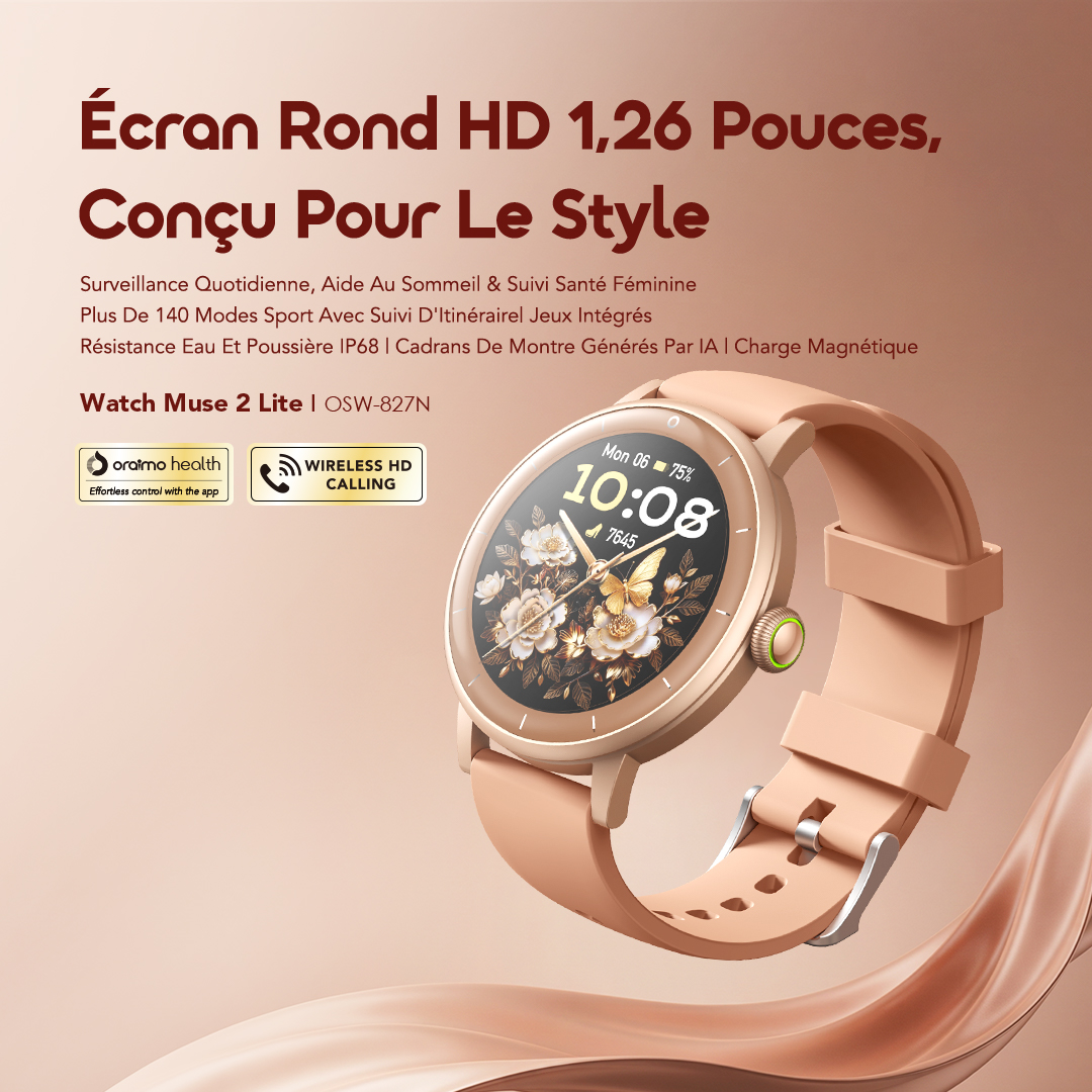 oraimo Smart WatchWatch Muse 2 Lite OSW 827N 1 Main