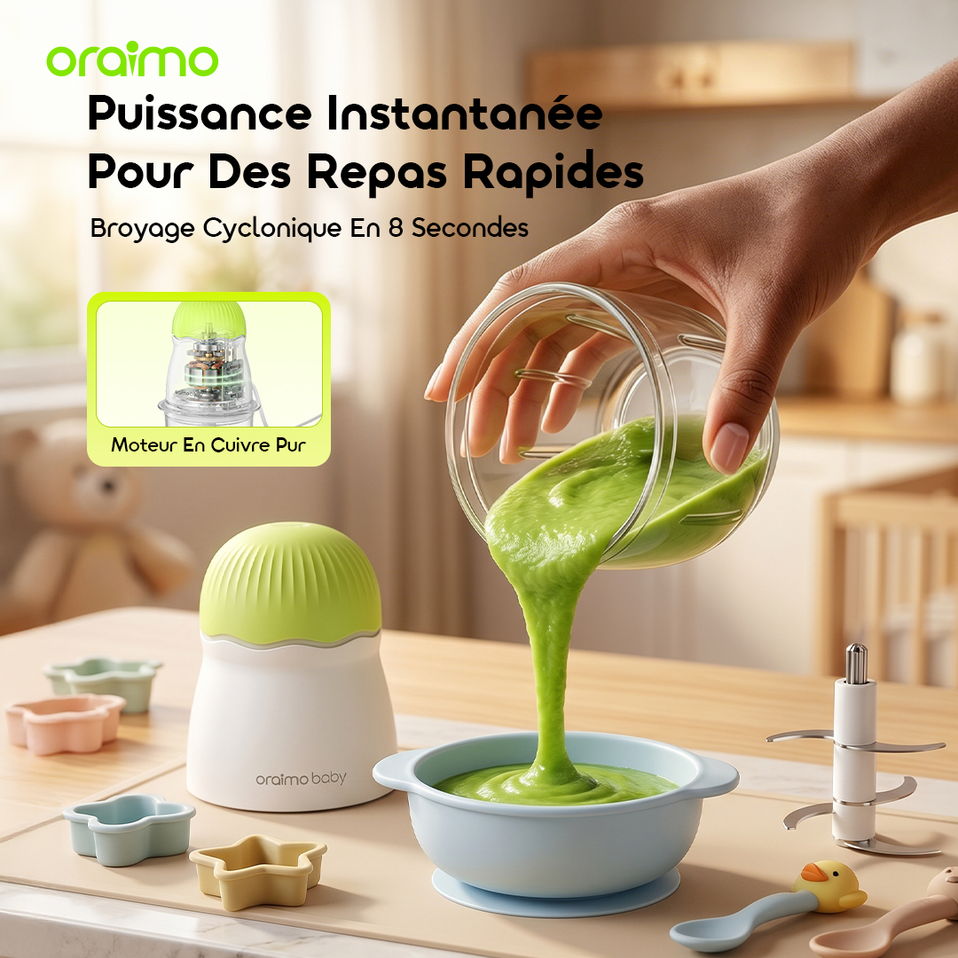 oraimo Smart Foodmaker NutriCook Fresh OBF-214A-7 8-Second Cyclonic Grinding oraimo Smart Foodmaker NutriCook Fresh OBF-214A-7 8-Second Cyclonic Grinding
