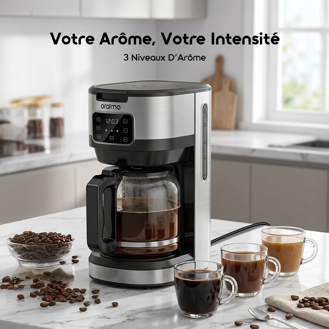 oraimo Drip Coffee Maker BrewDrip OCF-201A 08 3 Aroma Levels